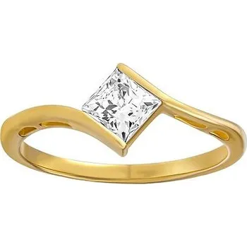 Prsten Zlatý prsten Imogen s Brilliance Zirconia ze žlutého 14kt zlata velikost obvod 54 mm FNNNP50RGY-obvod 54 mm