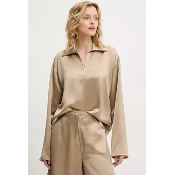 Dámská halenka Halenka Nanushka MENCIA NW25RSTP02272 béžová 80X, vel. XS