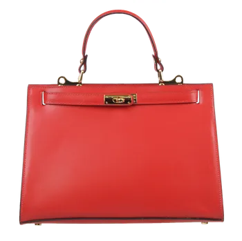 Kabelka NovaKabelka.cz Kožená italská kabelka Anita Grande Rossa