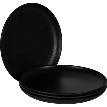 Talíř Sada talířů Bo-Camp Orville 4 pcs Barva: černá