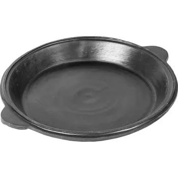 Pánev Pánev litinová uzbecká 45 / 5 cm Davr LE16, 5 mm dno, Extra masivní s madly, na oheň (Davr LE16 Masivní uzbecká pánev z litiny průměru 45 cm, pro všechny zdroje tepla)