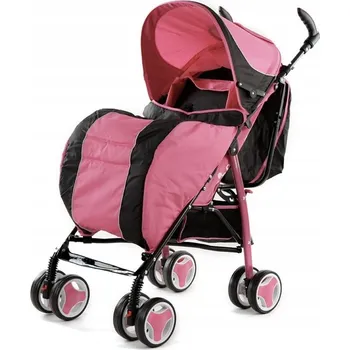 Kočárek Sportovní kočárek BabyStar růžový, skládací typ "deštník", kovový rám