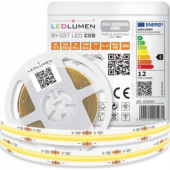 LED osvětlení LED pásek 5m Ledlumen 60W 7200lm bílá neutrální 12V IP20