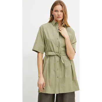 Pánská košile Bavlněná košile MM zelená barva, relaxed, s klasickým límcem, 2516191018600 78X, vel. 38