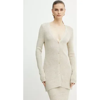 Dámský svetr Kardigan BOSS dámský, béžová barva, 50534146 12X, vel. S