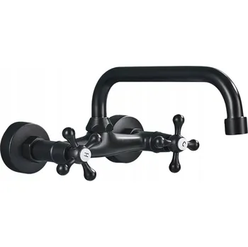 Vodovodní baterie Umyvadlová baterie nástěnná Quyanre černá