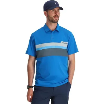 Pánské Polo triko Spyder Links Shot Sleeve Tech Polo 38A011501 Cobalt 25/26 L
