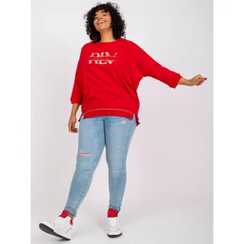 Dámská košile Halenka RV BZ 7504.81P červená jedna velikost