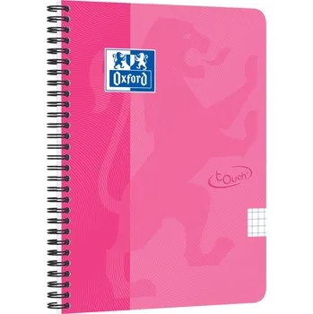 Zápisník Oxford, Zápisník Nordic Touch, A5+, 70 listů, čtverečkovaný Barva: Růžová