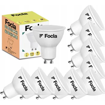 Žárovka LED ŽÁROVKA FOCLA GU10 7W TEPLÁ BÍLÁ 3000K SMD