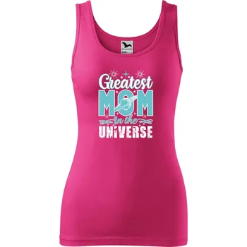 Dámské tílko s potiskem Greatest mom Velikost: XS, Barva: Purpurová