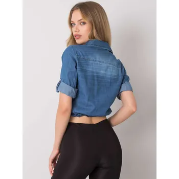 Dámské tričko Košile RO KS 5432.07P modrá XS