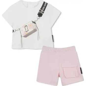 Kojenecká souprava Dětská bavlněná souprava Marc Jacobs růžová barva, W60516 W60516.60.71 03X, vel. 74