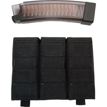 Fast kydex samosvorná troj sumka EVO 3 scorpion / MP5 / MP7 molle - černá