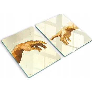 Obraz Krájecí deska Wallfluent sklo 2 ks