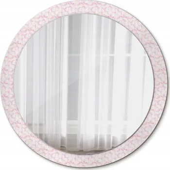 Zrcadlo Kulaté Zrcadlo do Koupelny Květinové Lístky 90cm