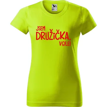 Dámské tričko Dámské tričko Jsem družička, vole Barva trička: Limetková - 62, Velikost: 2XL
