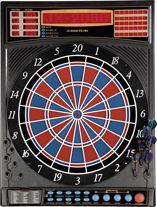 Terč elektronický Karella Premium Silver + 100 hrotů