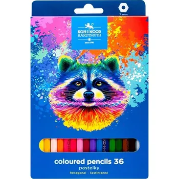 Pastelka Pastelky grafionové Koh-I-Noor sada 36 barevných kříd pro děti 36 ks