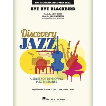 Hudebniny Bye Bye Blackbird (snadné noty pro jazzový soubor, party, partitura)