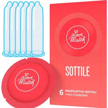 Kondomy Love Match Sottile 6 kusů