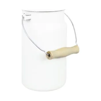 Dóza na potraviny Smaltovaná nádoba na mléko Emils Off White 2 l