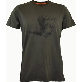 Pánská košile Triko C.I.T. s potiskem zelené vel. 3XL