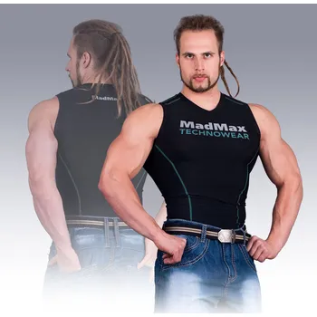 Pánské tílko Pánské tílko MadMax MSW904 Black/Green XL