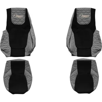 Potah sedadla Kožené autopotahy DAF XG - sklopná sedačka spolujezdce, šedé