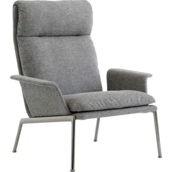 Křeslo &Tradition Křeslo Muno LN17 High Back w. Arms, Hallingdal 126/dark chrome