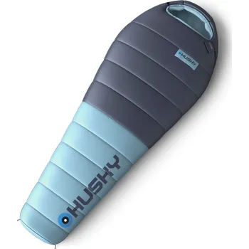 Outdoorové vybavení Péřový spacák Husky Drape Zip: Pravý / Barva: modrá/světle modrá