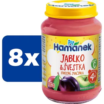 Hamánek Jablko a švestka - 8 x 190 g