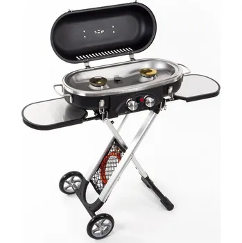 Zahradní gril Gril plynový Trolley Grill Camp4 - 30mbar Piezo zapalování 2 plotýnky