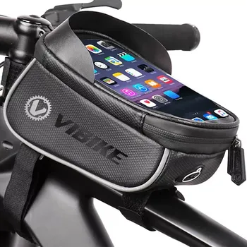 brašna na kolo Cyklistické pouzdro na mobil VBK9000 (Brašna s pouzdrem na mobil na přední rám kola)