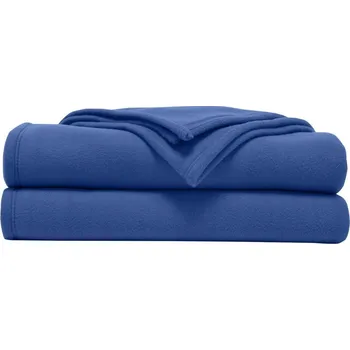 přikrývka Blancheporte Fleecová přikrývka Thermotec® Ourson®, luxusní, 450g/m2 modrá džínová 180x220 cm