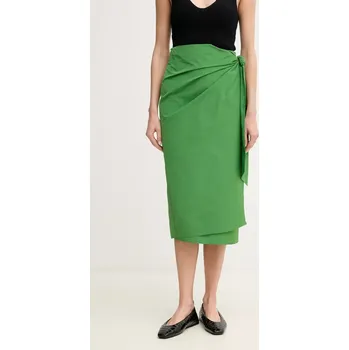 Dámská sukně Sukně Weekend Max Mara zelená barva, midi, 2515101042600 76X, vel. 40