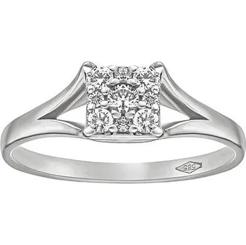 Prsten Zlatý prsten Myoki s Brilliance Zirconia z bílého 14kt zlata velikost obvod 53 mm FNNNF193BRGW-obvod 53 mm