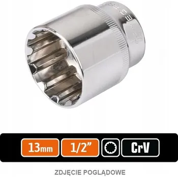 Klíč Nástrčkový klíč 1/2" SPLINE 13 mm / TEGER