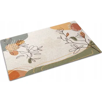 Rohožka Rohožka před dveře protiskluzová na boty Geometrické Květiny 150x100 cm