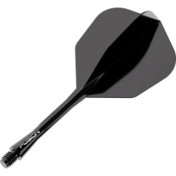 Winmau Fusion černé, No6 letky a dlouhé násadky