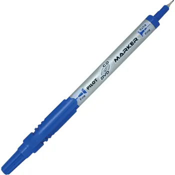 Pilot Pilot, Popisovač na CD / DVD Twin Marker, 0.8 / 2.0, (F) tenký,(EF) extra tenký Barva: Modrá