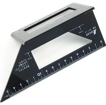 Úhloměr Japonské pokosové pravítko SHINWA 45+90° z polykarbonátu