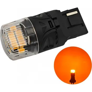 Autožárovka lED žárovka W21W, 7440 12V 1800lm CANBUS oranžová motoLEDy 1310