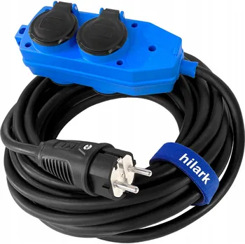 Napájecí kabel Prodlužovací Kabel gumový H07RNF 3x2,5 50m ROZBOČKA 4x230V modrá