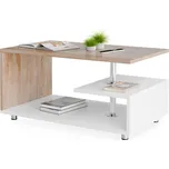 Deuba Konferenční stolek Orlando 95x55x50 cm - bílá/dub