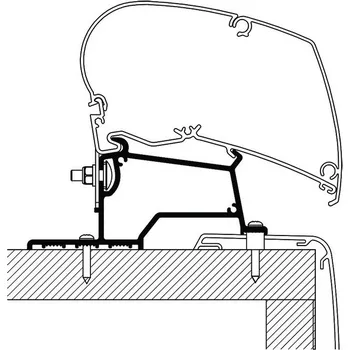 Markýza Adaptér Thule markýza 500 cm (centimetry) - Rapido Series Compact Integral