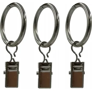 Garnýž Kolečko s žabkou se žabkou NIKL sada 10 kusů pro garnýž průměr 16-19mm galvanizované