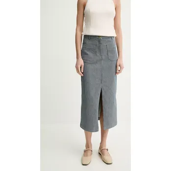 Dámská sukně Sukně Sessun tmavomodrá barva, midi, 25206005 59A, vel. 36