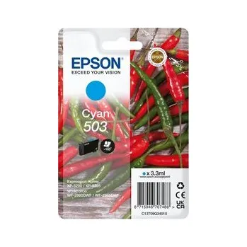 Epson 503 Singlepack - 3.3 ml - azurová - originální - blistr s RF akustickým alarmem - inkoustová cartridge - pro Expression Ho