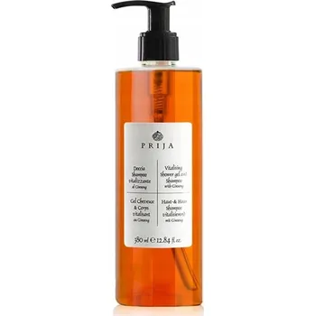 Koupelová kosmetika Prija sprchový gel a šampon na vlasy 2v1 s ženšenem SPA hotel 380 ml